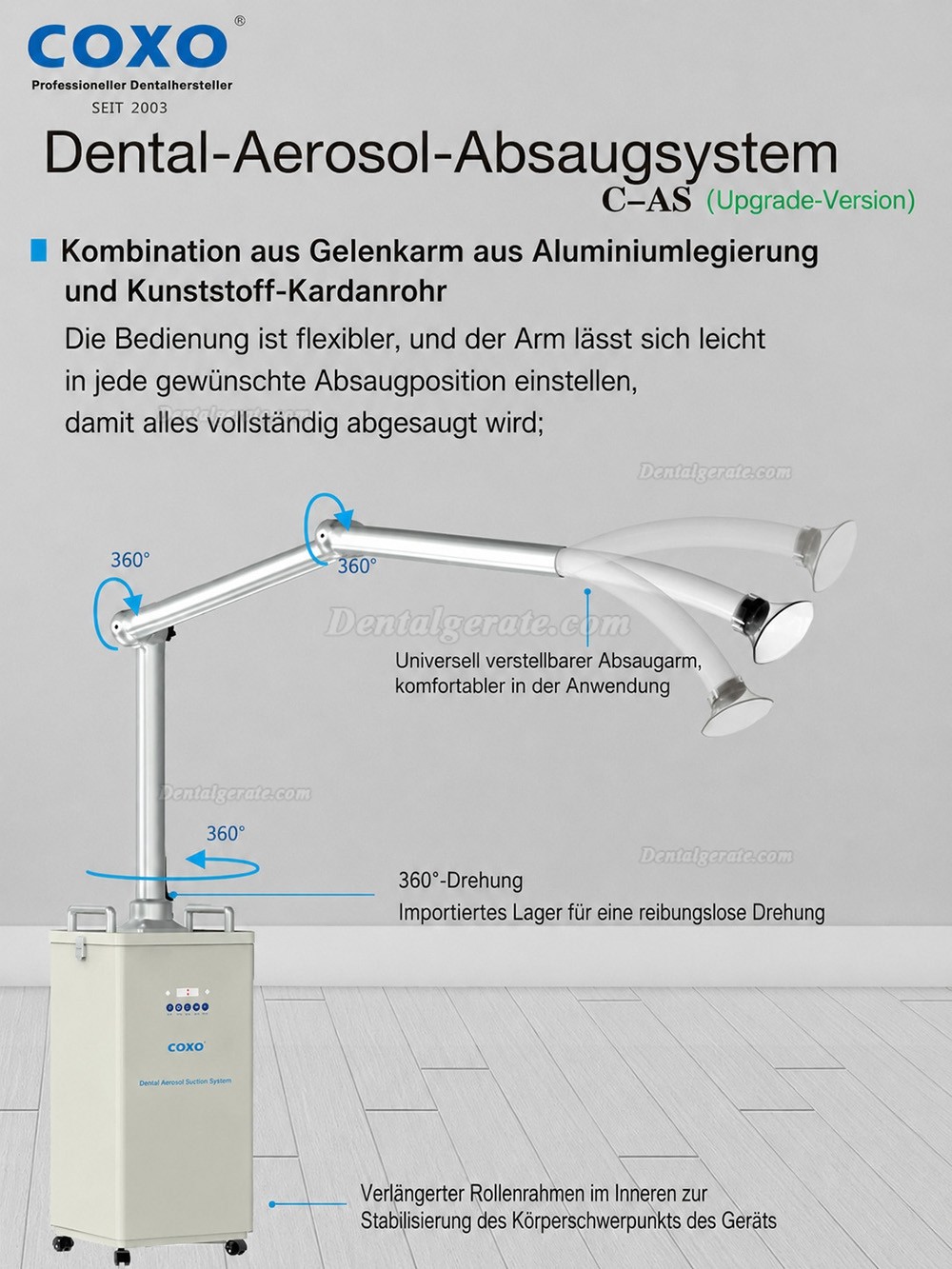 YUSENDENT® Upgrade-Version Externe orale Aerosol Absaugung mit UV-Desinfektion YUSENDENT® Upgrade-Version Externe orale Aerosol Absaugung mit UV-Desinfektion